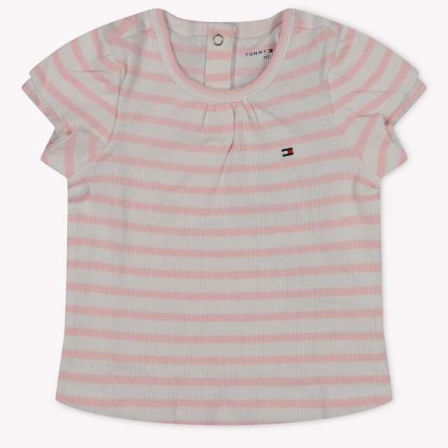 Tommy Hilfiger Baby meisjes t-shirt in wit 2016604031614 large