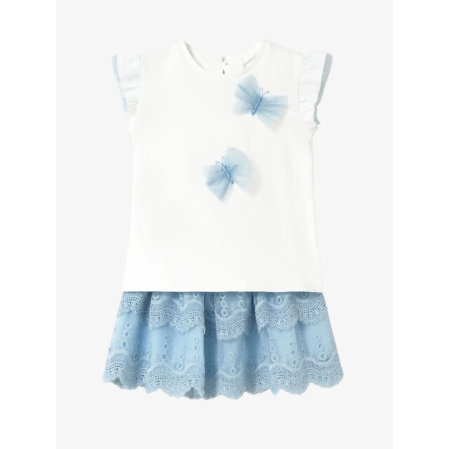Mayoral Meisjes set rok embroidered tulle 1-929-61 large