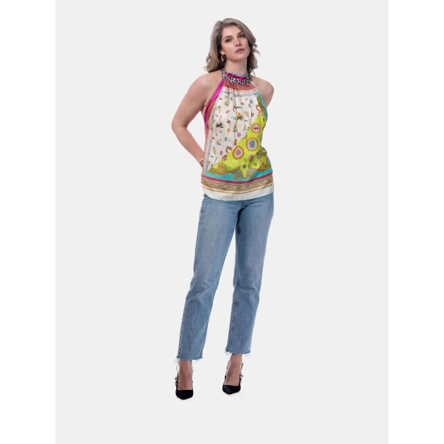 Mucho Gusto ® top burano tropisch illustratief print MUCHO GUSTO® Top Burano Tropisch Illustratief Print large