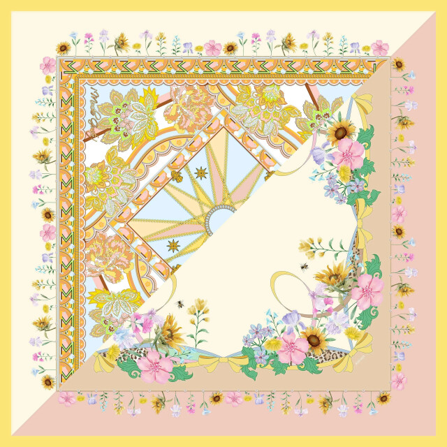 Mucho Gusto ® top burano zonnebloem ster print MUCHO GUSTO® Top Burano Zonnebloem Ster Print large