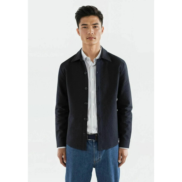 Ciszere 30062-009 dawson seesucker overshirt dark navy 30062-009 large