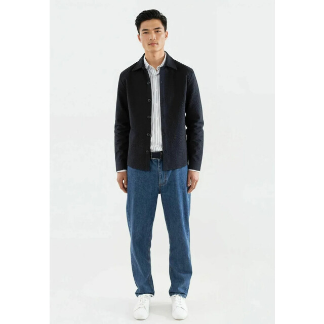 Ciszere 30062-009 dawson seesucker overshirt dark navy 30062-009 large