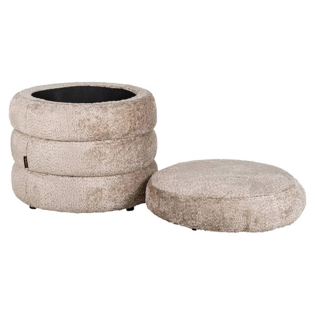 Richmond Interiors Richmond poef sheep naturel adele S4615 SHEEP NATURE large