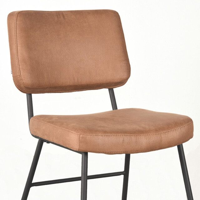 Label51 Eetkamerstoel noah cognac micro suede set van 2 3183402 large