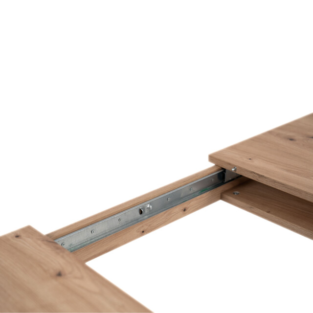 CaliCosy Uitschuifbare eettafel van 150 tot 200 cm, decor artisan eik en zwart tolosa 3197137 large