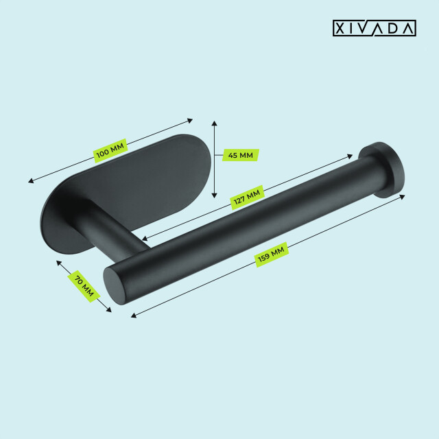 Xivada Toiletset wc rolhouder handdoekhaak toiletborstel - 3195476 large
