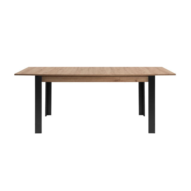 CaliCosy Uitschuifbare eettafel van 150 tot 200 cm, decor artisan eik en zwart tolosa 3197137 large