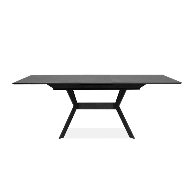 CaliCosy Uitschuifbare eettafel van 160 tot 200 cm, keramisch leisteeneffect en zwart 3197140 large