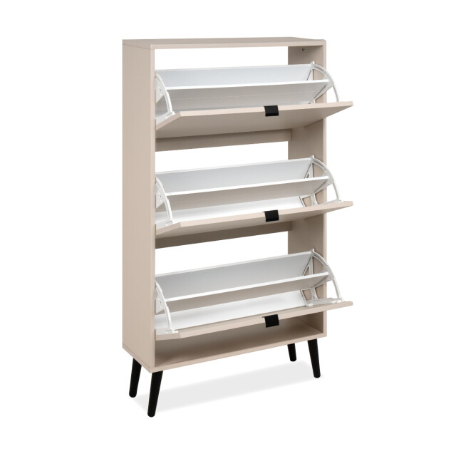 CaliCosy Schoenenkast met 3 kleppen en 2 vakken per klep, 70 cm vigo 3197157 large