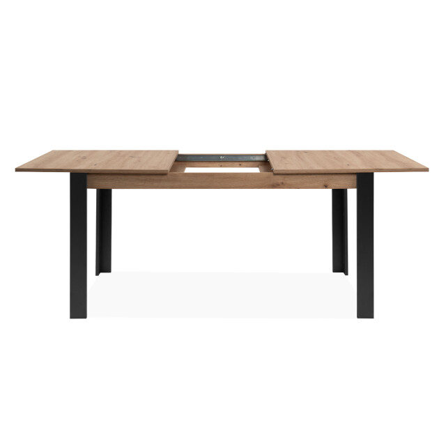 CaliCosy Uitschuifbare eettafel van 150 tot 200 cm, decor artisan eik en zwart tolosa 3197137 large
