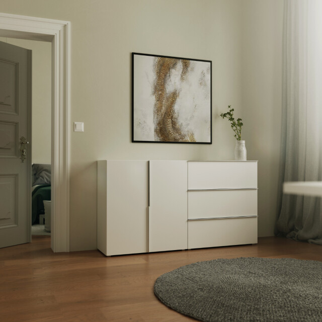CaliCosy Opbergmeubel met 2 deuren en 2 legplanken binnenin, wit, 76 cm orsa 3197152 large