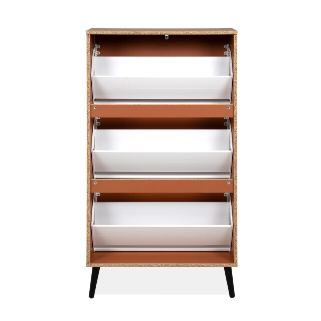 CaliCosy Schoenenkast met 3 kleppen en 2 vakken per klep, 70 cm vigo 3197155 large