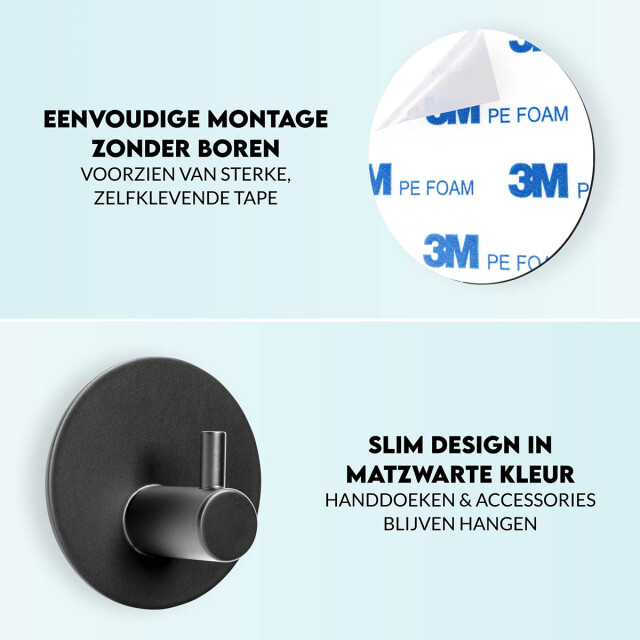 Xivada Toilet set toiletborstel wc rolhouder handdoekhaken 3195490 large