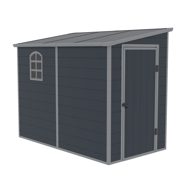 Westmann Kunststof aanbouw tuinschuur hortus l -248x134x194cm - 3170183 large