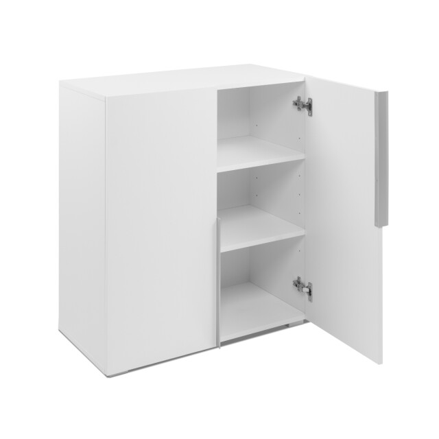 CaliCosy Opbergmeubel met 2 deuren en 2 legplanken binnenin, wit, 76 cm orsa 3197152 large