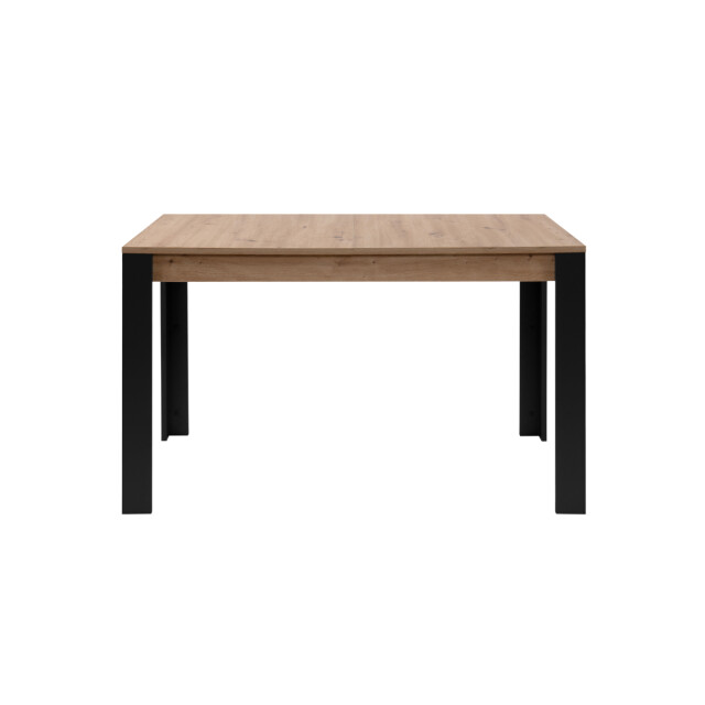 CaliCosy Uitschuifbare eettafel van 100 tot 150 cm, decor artisan eik en zwart tolosa 3197151 large