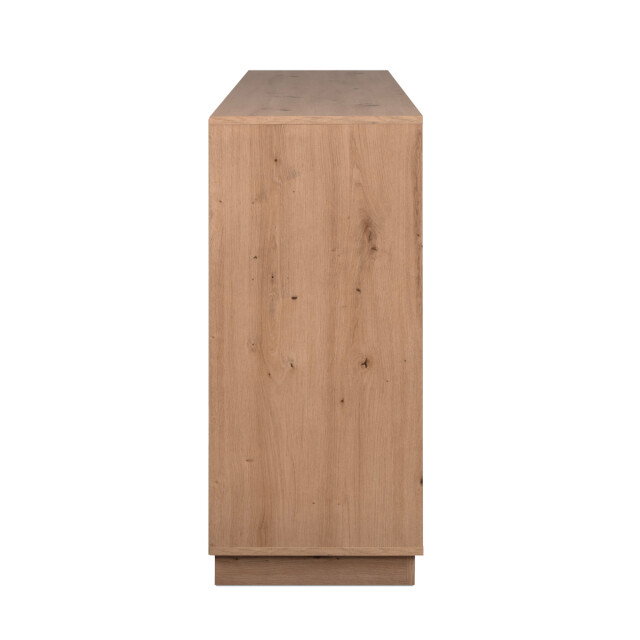 CaliCosy Dressoir met 3 deuren en 3 lades, decor hoogglans wit en artisan eik, 178 cm 3197142 large