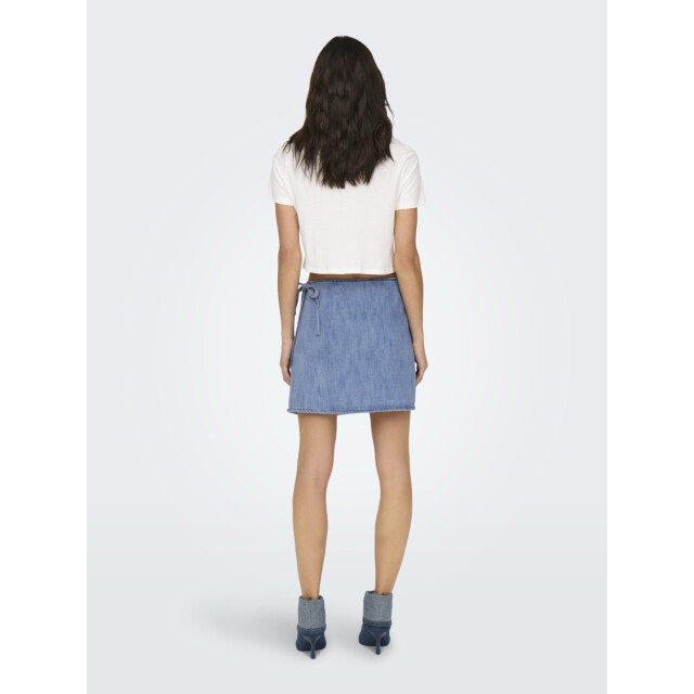 Only Onlnoelle wrap skirt dnm yor blue denim 4460.35.0003 large