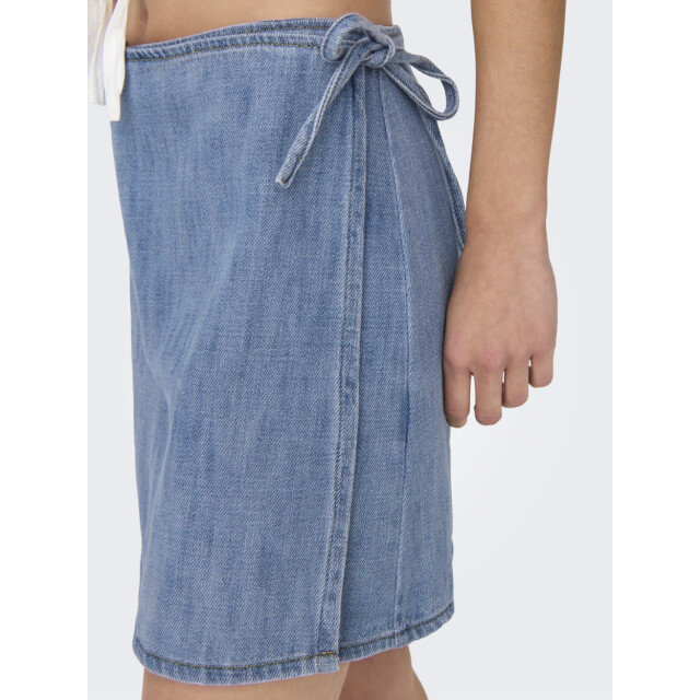 Only Onlnoelle wrap skirt dnm yor blue denim 4460.35.0003 large