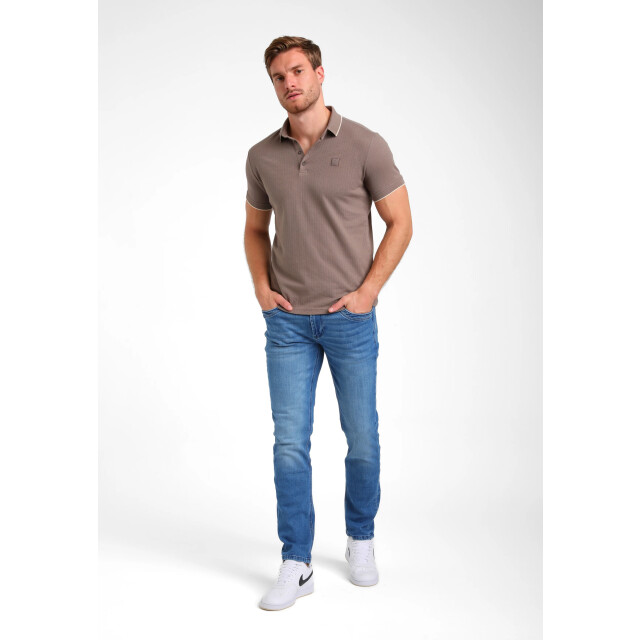 Gabbiano Heren polo 235923 5997 desert taupe Gabbiano Polo 235923 5997DesertTaupe large
