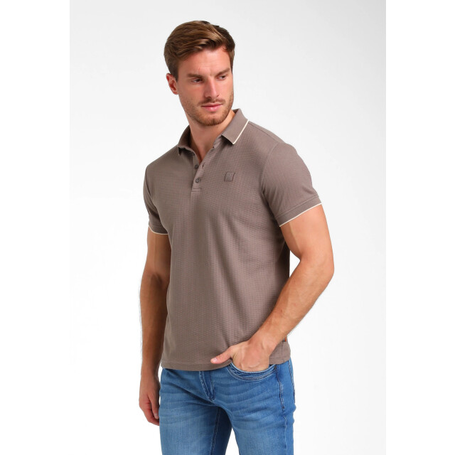 Gabbiano Heren polo 235923 5997 desert taupe Gabbiano Polo 235923 5997DesertTaupe large