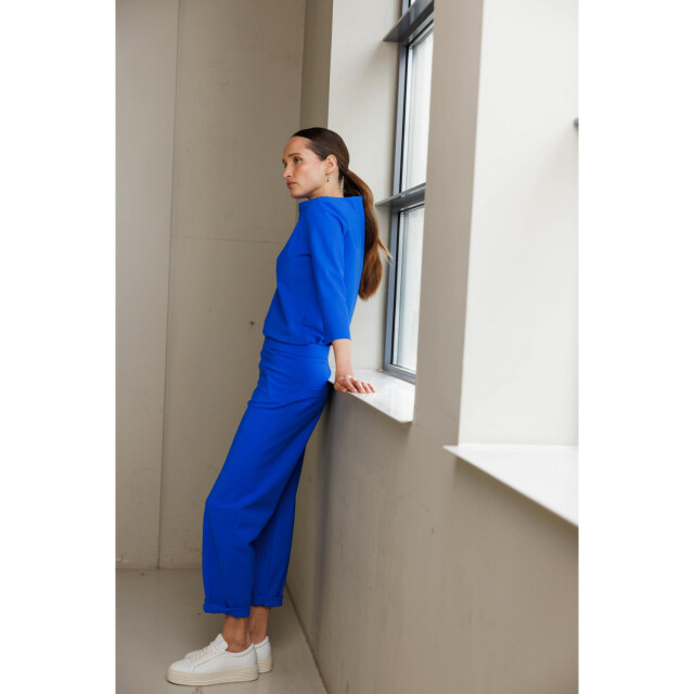 studio .ruig Travel jersey broek bon studio .ruig trousers Bon heavy jersey cobalt large