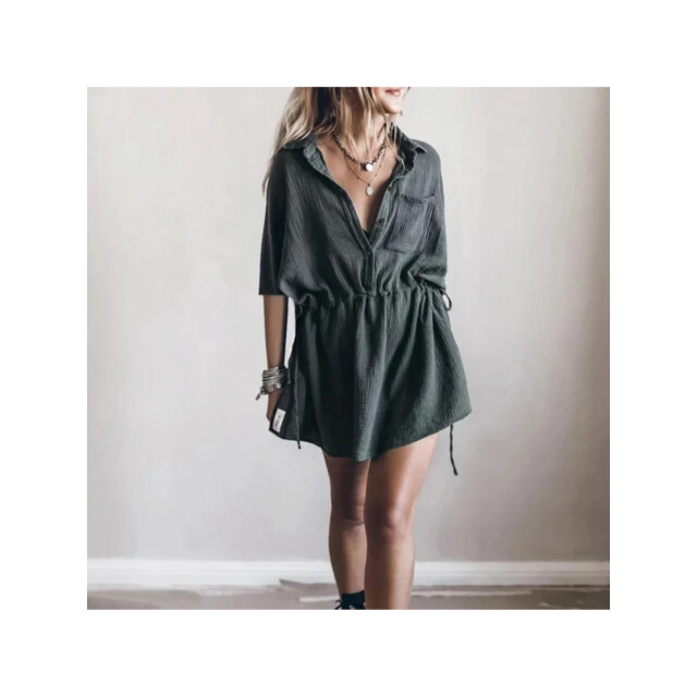 The Dezzy Factory Oversized blouse jurk | navy 2400200 large