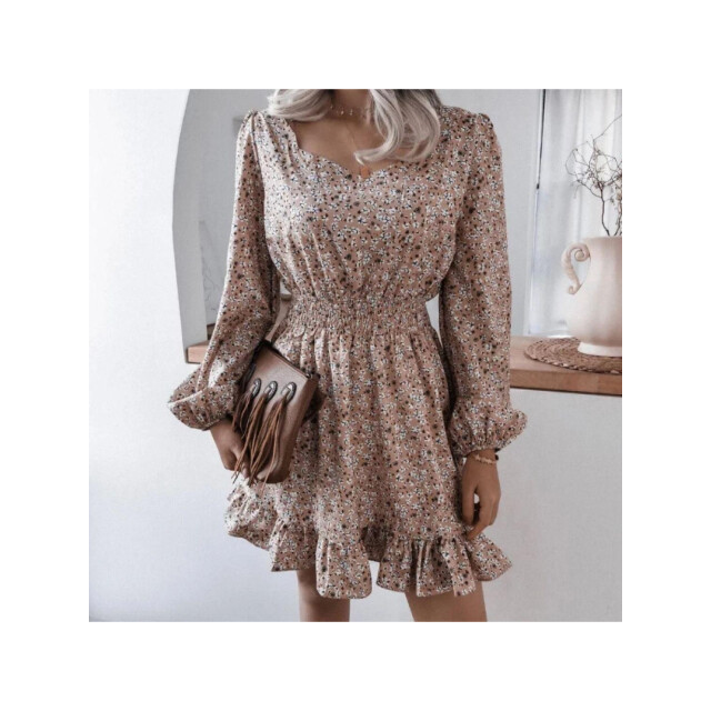 The Dezzy Factory Bohemy jurk | beige 240172-1 large