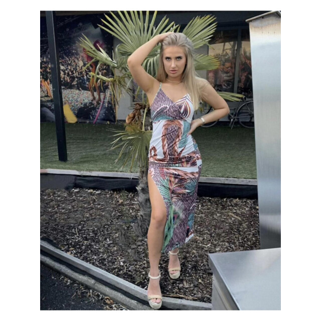 The Dezzy Factory Perry jurk met tropische print 2400150 large