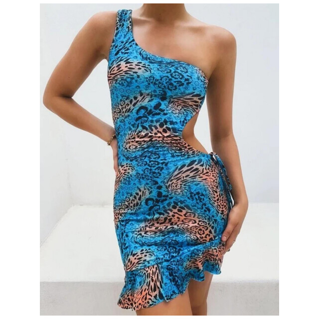 The Dezzy Factory Ocean jurk | blauw 2400112 large