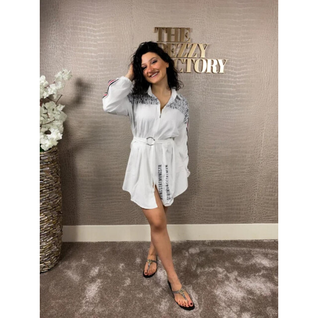 The Dezzy Factory Letter blouse jurk | met ceintuur 2400106 large