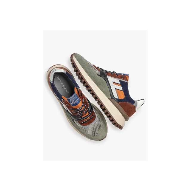 Floris van Bommel 10139 Sneakers Groen 10139 large