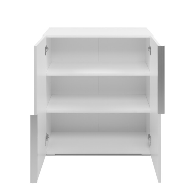 CaliCosy Opbergmeubel met 2 deuren en 2 legplanken binnenin, wit, 76 cm orsa 3197152 large