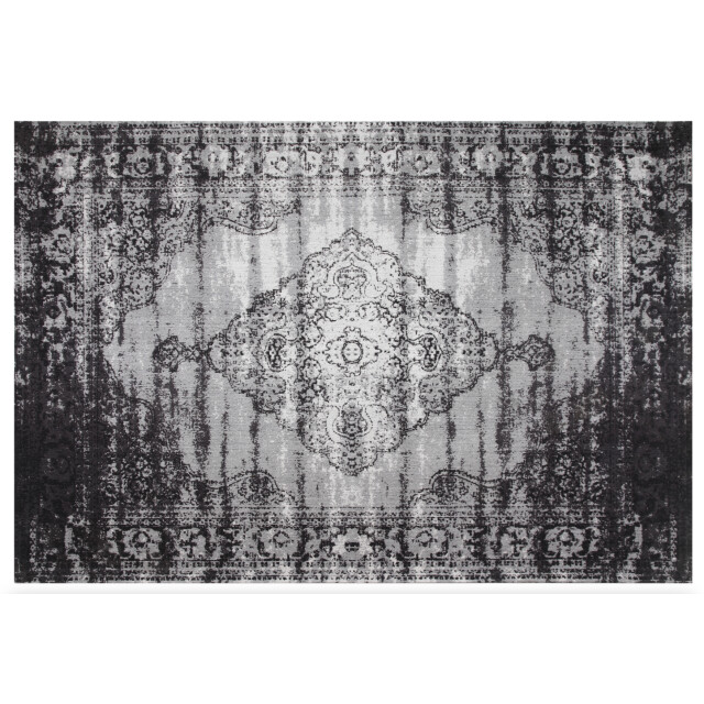 Brix vloerkleed kelly vintage black 290x200x1 katoen 2059308 large