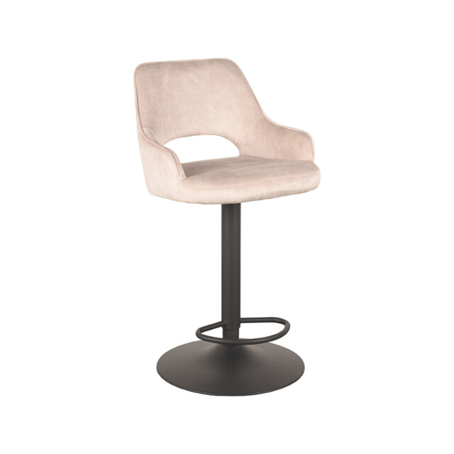 Label51 Barkruk fer naturel velours 47 x 45cm set van 2 3183674 large