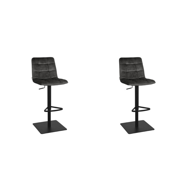 Label51 Barkruk juul - velours 56x45x88 cm set van 2 3183660 large