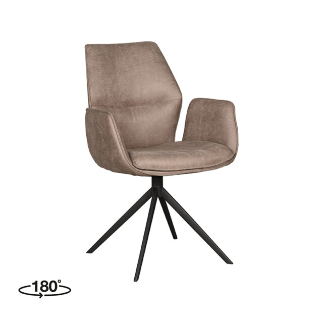 Label51 Eetkamerstoel mellow - micro suede 63 x 58cm set van 2 3183658 large