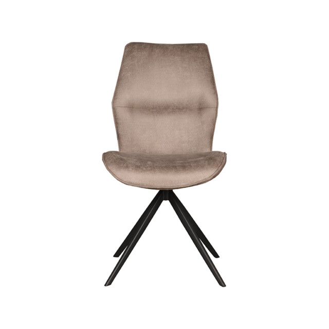 Label51 Eetkamerstoel comfy - micro suede zwart onderstel 64 x 48cm 3183656 large