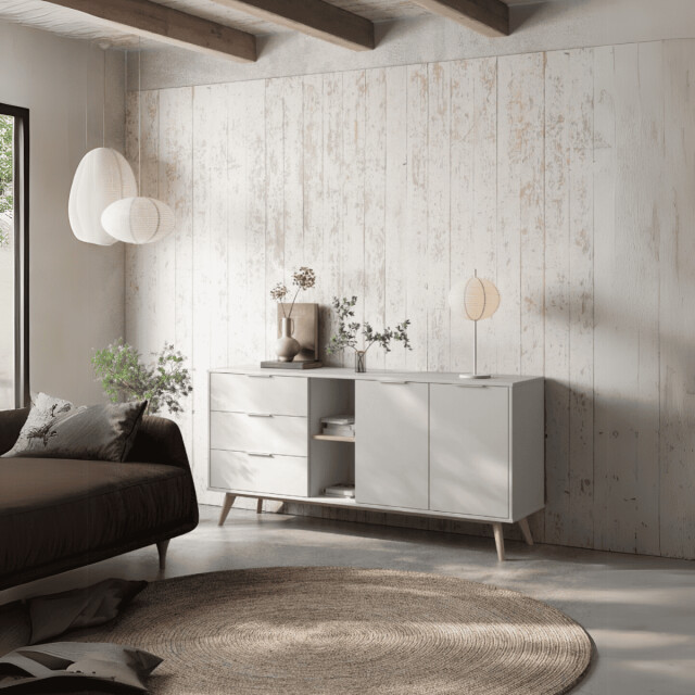 CaliCosy Buffet 2 deuren, 2 nissen en 3 laden l165 cm campus 2930290 large