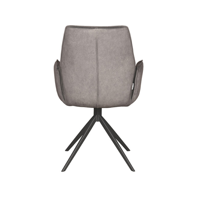Label51 Eetkamerstoel mellow antraciet cosmo 63 x 58cm set van 2 3183655 large