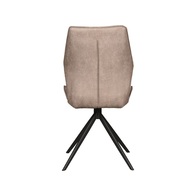 Label51 Eetkamerstoel comfy - micro suede zwart onderstel 64 x 48cm 3183656 large