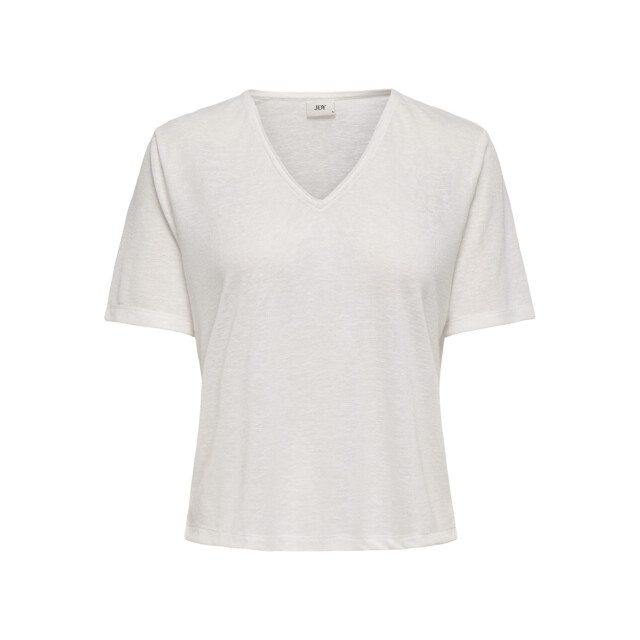 Jacqueline de Yong Jdycamille ss v-neck glitter top j off-white 4339.02.0050 large