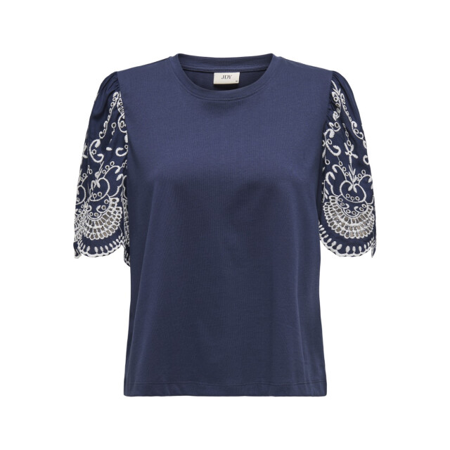 Jacqueline de Yong Jdyoma broderie anglaise top jrs navy 4339.37.0043 large