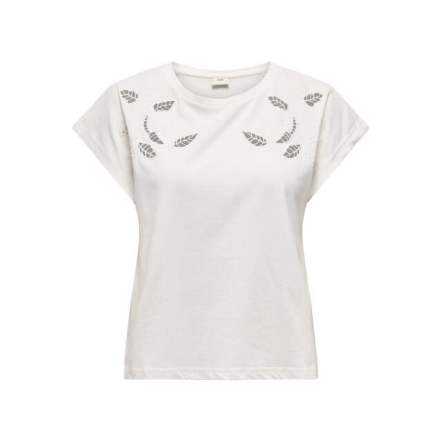 Jacqueline de Yong Jdyrose ss o-neck emb top off-white 4339.02.0072 large