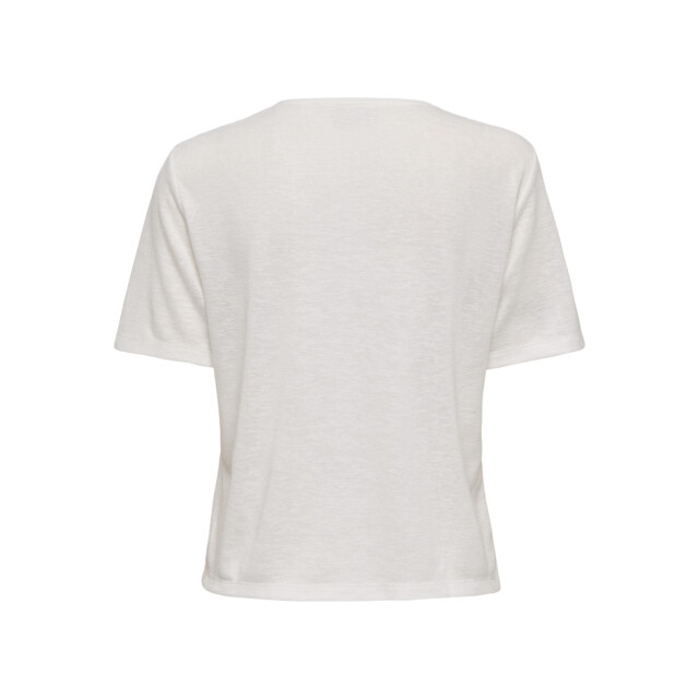 Jacqueline de Yong Jdycamille ss v-neck glitter top j off-white 4339.02.0050 large