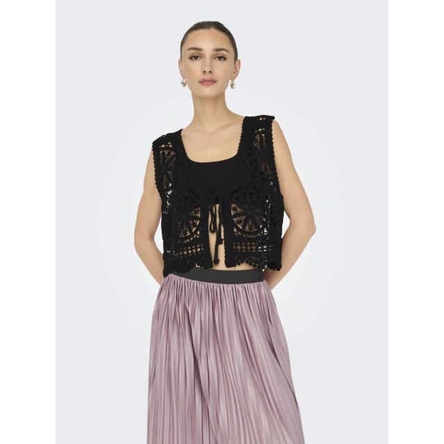 Jacqueline de Yong Jdyvic sl v-neck tie vest - 4259.80.0007 large