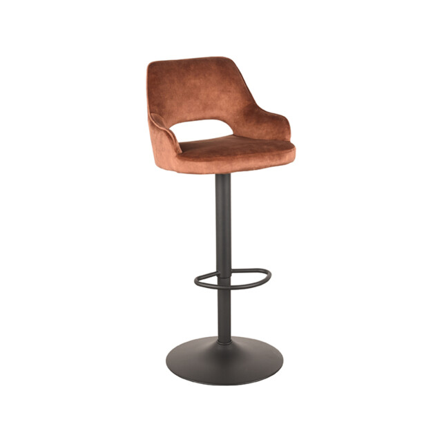 Label51 Barkruk fer rust velours 47 x 45cm set van 2 3183668 large