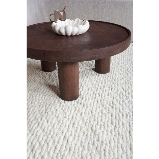 Home67 Salontafel tias ø70 cm espresso mangohout 3195832 large