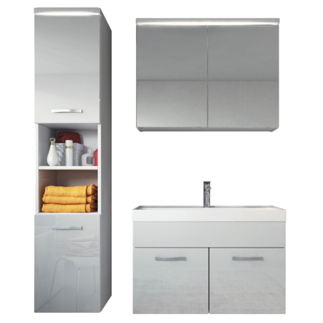 Badplaats Badkamermeubel set paso 80 x 40 cm hoogglans badmeubel met 3198693 large