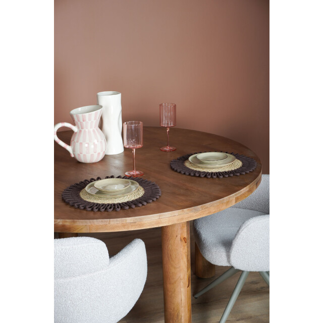 Home67 Eettafel tias ø140 cm mangohout 3196013 large